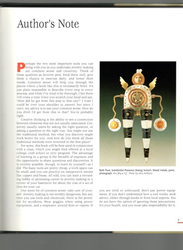 Jewelry fundementals of metalsmithing substantial presence