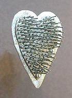 Spikey Heart Brooch